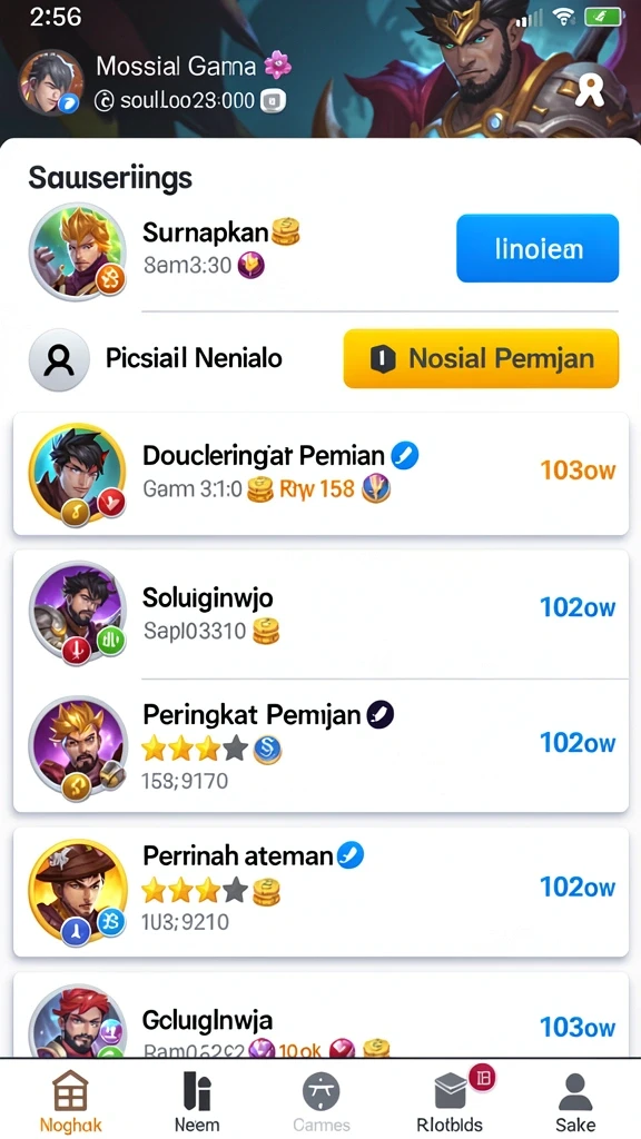 ink789 - Tampilan menu yang mudah dinavigasi dan ramah pengguna.
