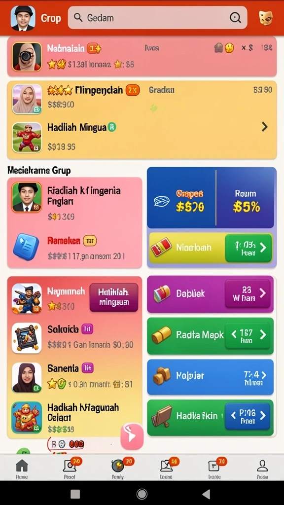 koko5000 - Tampilan awal permainan dengan karakter yang menarik.