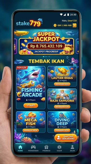 Layar utama stake779 — antarmuka bersih setelah instalasi